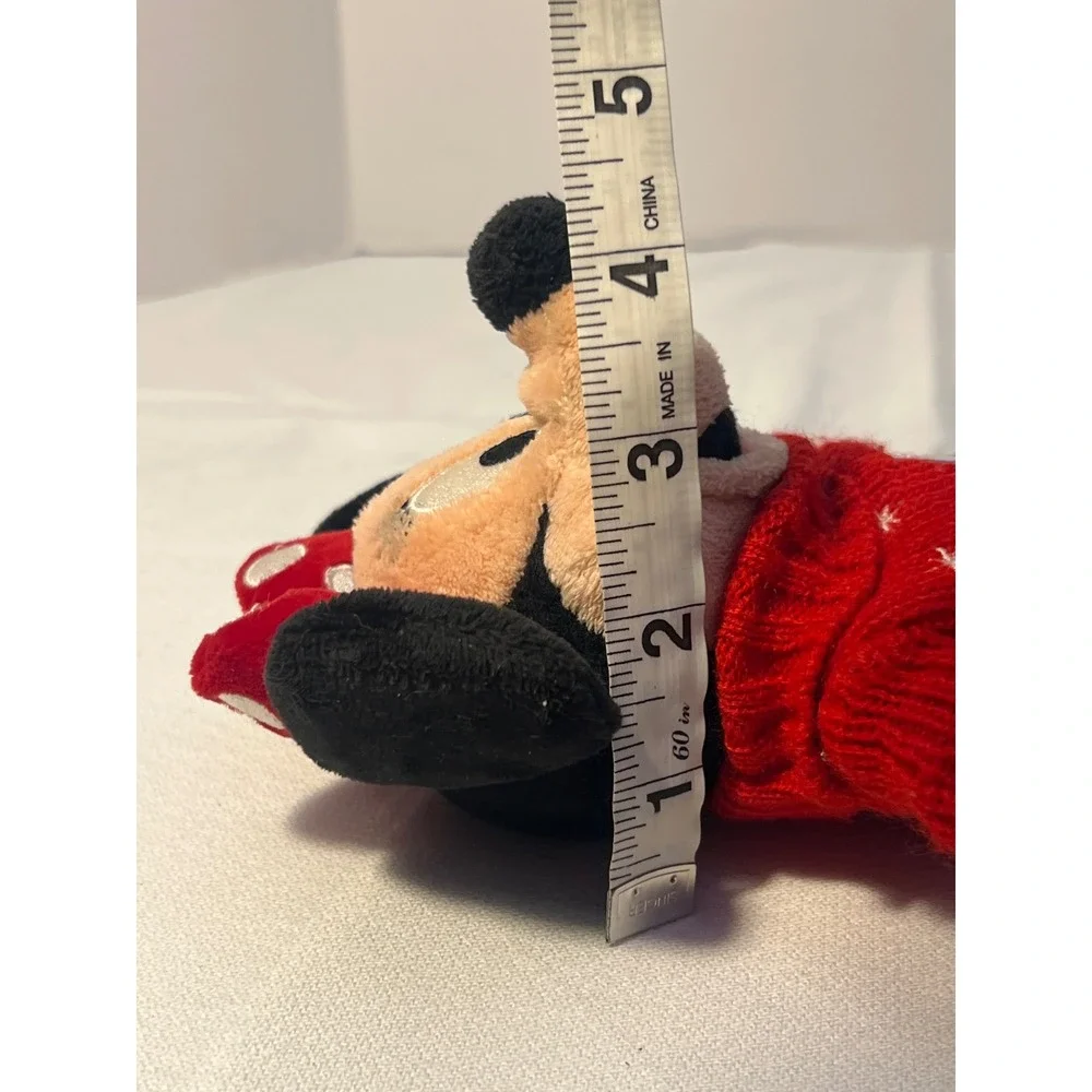 Disney‎ Minnie Mouse Plush Toy Red Sweater Yellow Shoes Bow